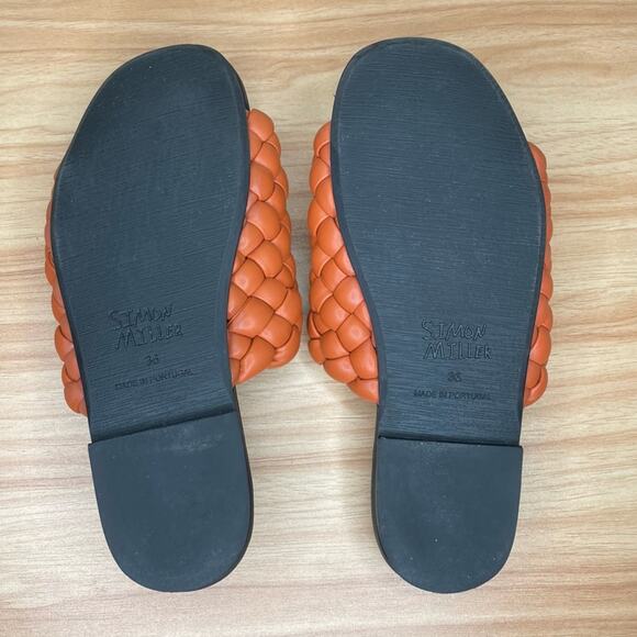 Simon Miller Vegan Slit Slide Sandals in Spice 6 - Picture 10 of 12